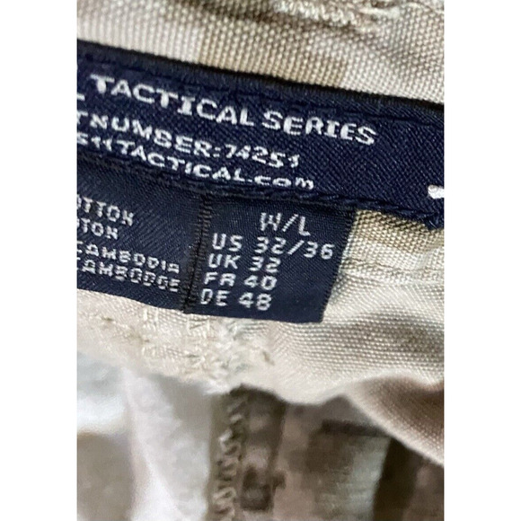 511 Tactical 74251 Mens 32x36 Digital Camo Utility Ripstop Camping Working Pants - Picture 9 of 13